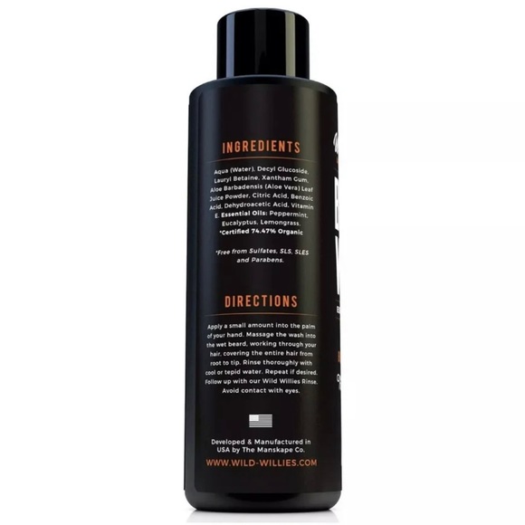 Wild Willies Beard Wash NIB - Picture 4 of 4